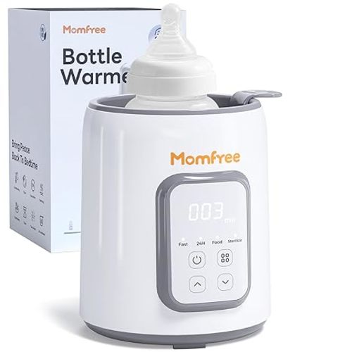 Bottle Warmer, 8-in-1 Fast Baby Bottle Warmer, Grey | for Breastmilk and Formula, Accurate Temperature Control, Automatic Shut-Off, Multifunctional for All Bottles