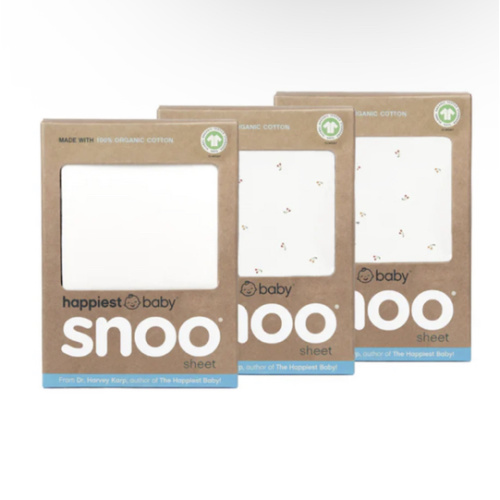 100% Organic Cotton Baby Bassinet Sheets for SNOO