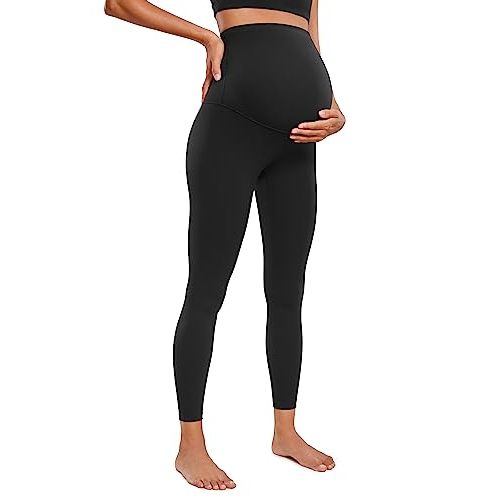 CRZ YOGA Womens Butterluxe Maternity Leggings Over The Belly 25" - Buttery Soft Workout Activewear Yoga Pregnancy Pants