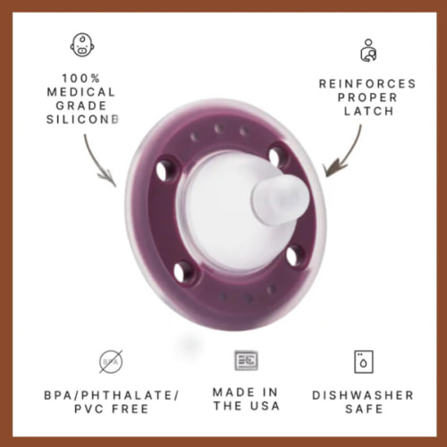 Ninni Pacifier Plum 2 Pack