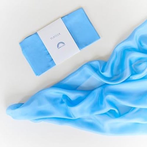 Sarah's Silks Playsilk - 100% Real Silk, Hand Dyed, Bright Colored Play Scarves | Montessori and Waldorf Toys for Dress up, Imaginative, and Pretend Play (35" x 35")