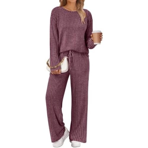 LILLUSORY Womens Lounge Sets 2 Piece Matching Pajamas Fall Outfits 2026
