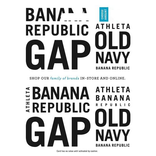GAP Physical Gift Card