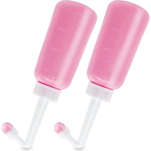 2PCS Peri Bottle for Postpartum Care,12 OZ Perineal Bottle Postpartum Essentials Upside Down Peri Bottle for Perineal Recovery