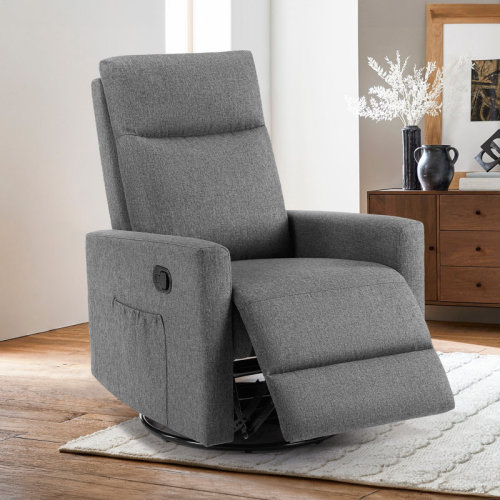 Ebern Designs Triena 30.3''W Manual Rocker Sofa Swivel Recliner with Gentle Glider & Reviews | Wayfair