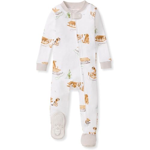 Burt's Bees Baby Boys Organic Cotton, Snug Fit Footed Sleeper Pajamas