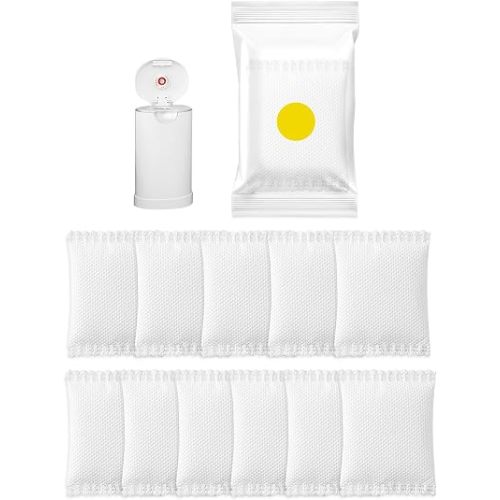 Diaper Pail Deodorizer Compatible with Munchkin Arm and Hammer Diaper Pail, Lemon Scented Activated Carbon Refills for Munchkin Nursery Fresheners, 12 Pack