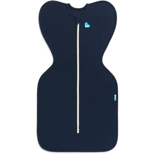 Love to Dream Swaddle UP, Sleep Sack 0-3 Months, Self-Soothing, Improves Sleep, Secure Fit Helps Calm Startle Reflex, Baby Essentials Must Haves Newborn, 1.0 TOG, Small 8-13 lbs, Navy