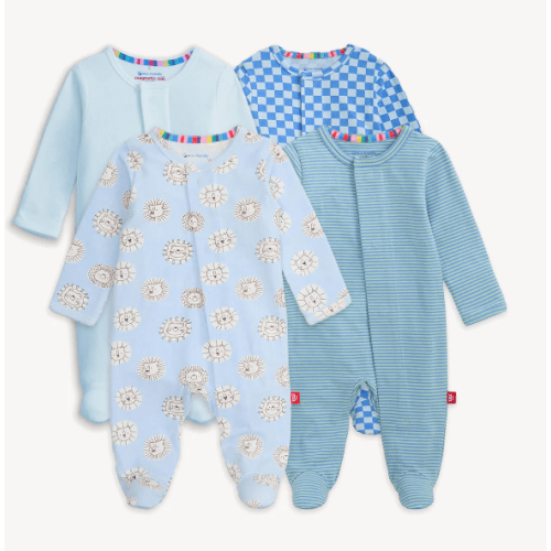 Magnetic 4-Pack Footie 0-3M
