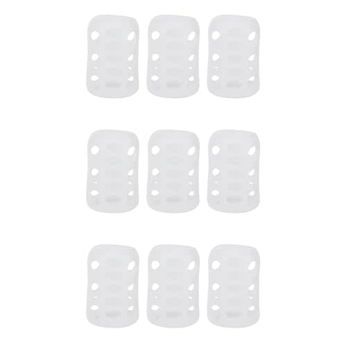 Toyvian 9pcs Bottle Cover Silicone -Scald Sleeve Heat Protective Case for Feeding Bottles Soft Non- Design Stylish Functional Accessory