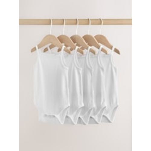 Buy White Vest Baby Bodysuits 5 Pack from Next USA
