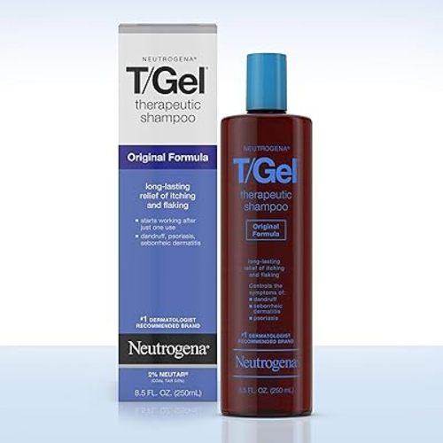 Neutrogena T/Gel Therapeutic Shampoo Original Formula, Anti-Dandruff Treatment for Long-Lasting Relief of Itching and Flaking Scalp as a Result of Psoriasis and Seborrheic Dermatitis, 8.5 fl. oz