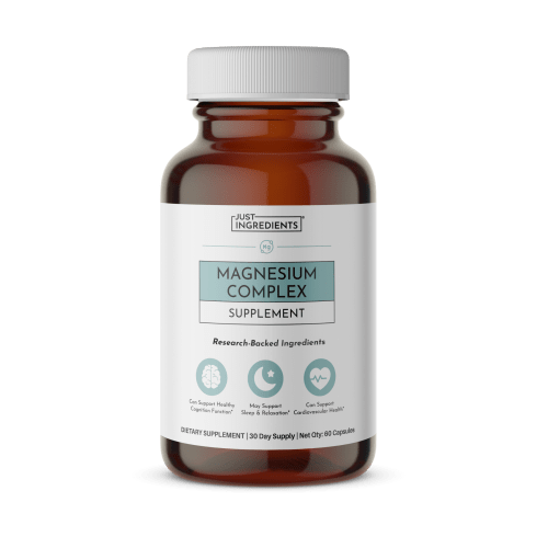 Magnesium Complex — Five Bioavailable Forms, 60 Capsules | Just Ingredients