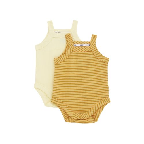 Bonds Newbies Rib Singlet Suit 2 Pack | Baby Baby Bodysuit | BWJKA