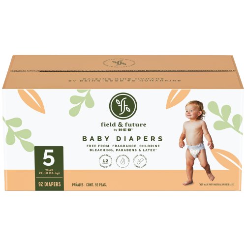Field & Future by H-E-B Value Pack Baby Diapers - Size 5