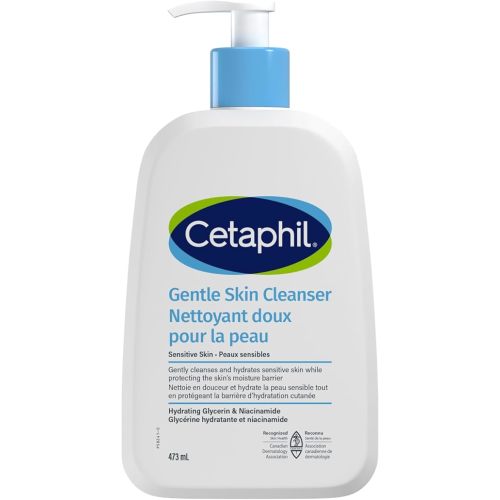 Cetaphil Gentle Skin Cleanser (473ml) - Dermatolgoist Recommended Face Wash