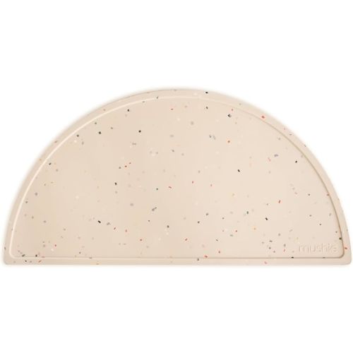 mushie Silicone Placemat for Kids | BPA-Free Non-Slip Design (Vanilla Confetti)