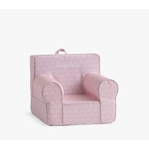 My First Anywhere Chair, Pink Bows All Over Print Twill Slipcover Only