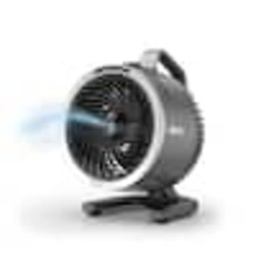 Shark FlexBreeze HydroGo 8.4 in. 5-Fan Speeds Personal Misting Portable Fan in Dark Grey with Ultra-Quiet Cooling FA052