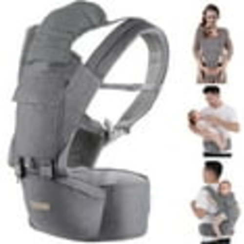 Baby Carrier Newborn to Toddler: Ergonomic M Position 9-in-1 Ways to Carry Baby Carrier Backpack with Head Hood for 3-36 Months 7-40lbs Baby | Advanced Hip Seat Carrier for All Seasons in/Outdoor