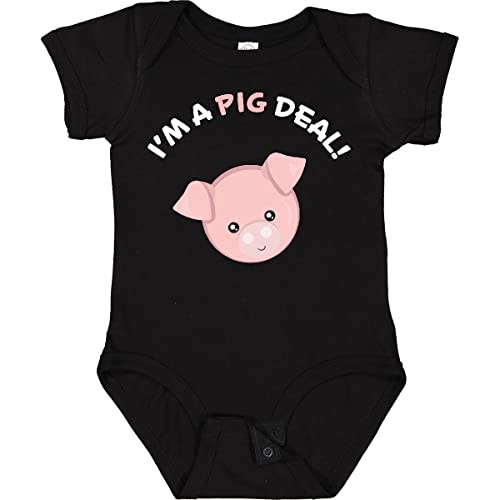 inktastic I'm a Pig Deal Cute Pig Pun Baby Bodysuit