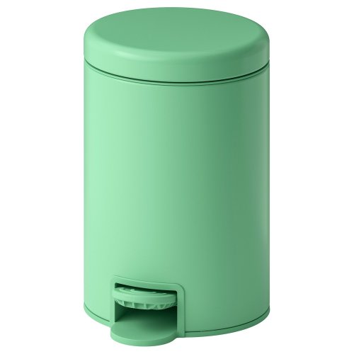 GANSJÖN Trash can - light green 1 gallon