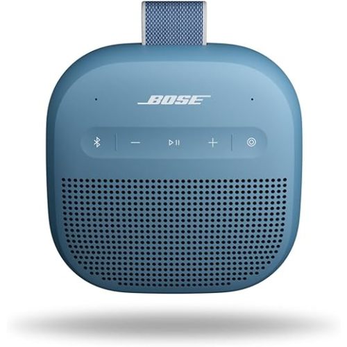 Bose SoundLink Micro Portable Bluetooth Speaker (2nd Gen), Wireless Outdoor Speaker, Up to 12 Hours Battery Life, Waterproof and Dustproof, Blue Dusk