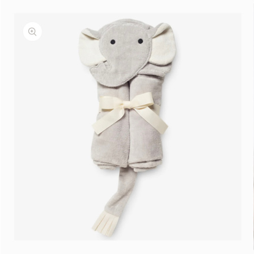 Gray Elephant Hooded Baby Bath Wrap – Elegant Baby