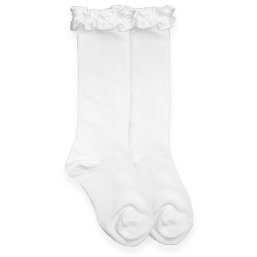 Ruffle Knee High Socks