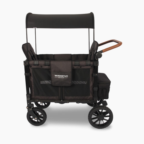 WonderFold Wagon W2 Luxe Pro Double Seater Stroller Wagon - Jet Black
