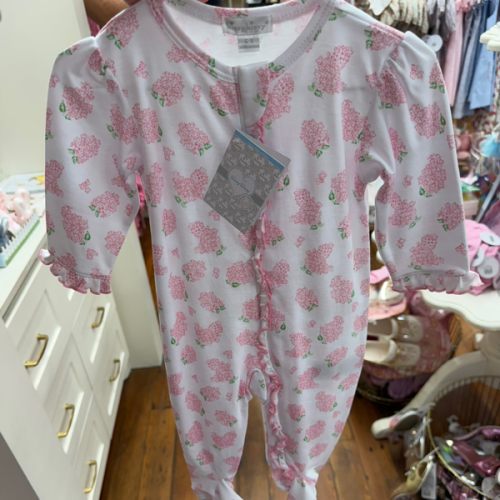 6-9M Pink Lilac Love Zip Footie