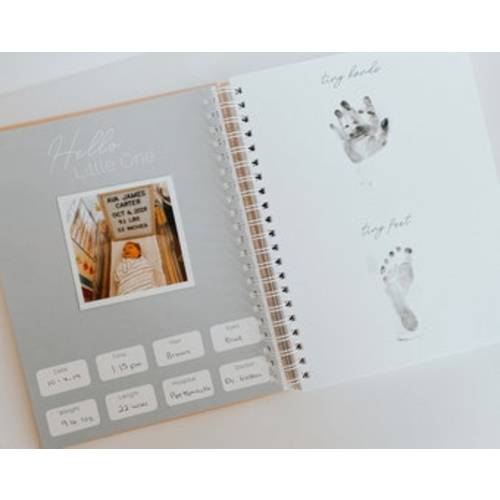 Linen Baby Memory Book: Gender Neutral First Year Keepsake