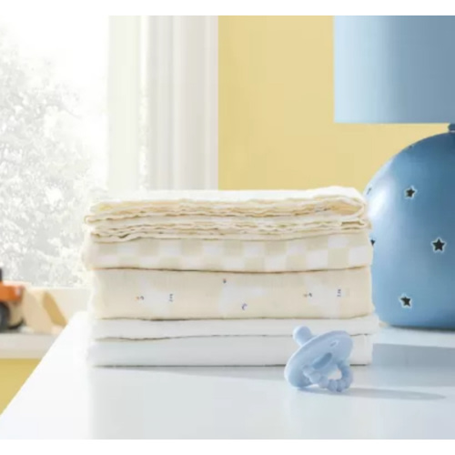Muslin Swaddle Baby Blanket - Birds Stripes - 3pk - Cloud Island™