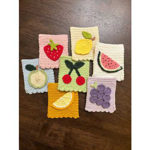 Crocheted Fruit Banner | Crocheted Nursery Banner | Crocheted Fruit