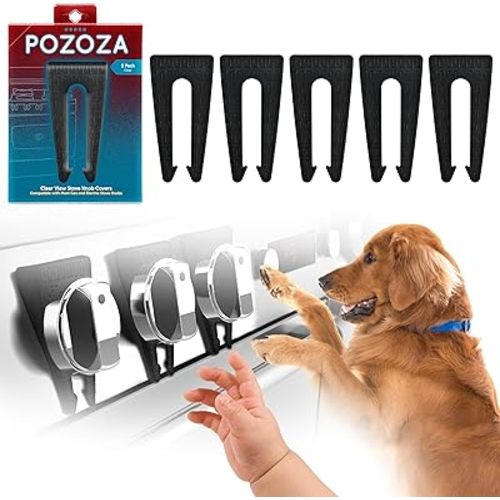 Stove Knob Safety Covers - Gas Stove Knob Locks & Oven Knob Covers for Child Safety, Baby Proofing Stove & Oven with Childproof Stove Knob Locks, Baby Proof Oven Lock, Gas Stove Child Safety Covers