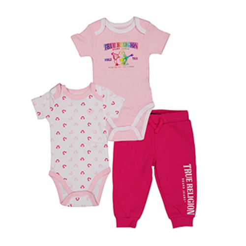 True Religion Baby Girls' World Tour Three-Piece Set