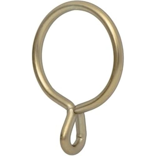 Ivilon Drapery Eyelet Curtain Rings - 1.7" Ring for Curtain Hook Pins, Set of 14 - Warm Gold