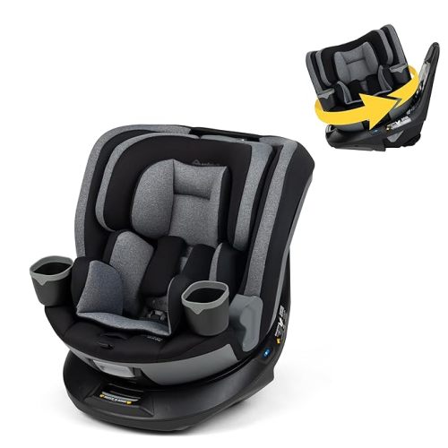 Safety 1st Turn and Go 360 DLX 360 Car Seat, Rotating All-in-One Convertible Car Seat, Stonington
