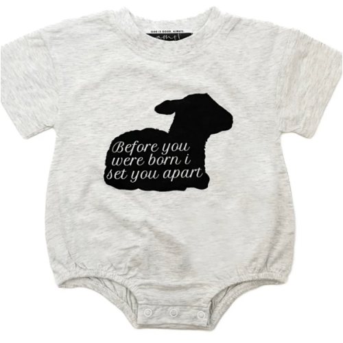 Before You Were Born Lamb Bubble Bodysuit