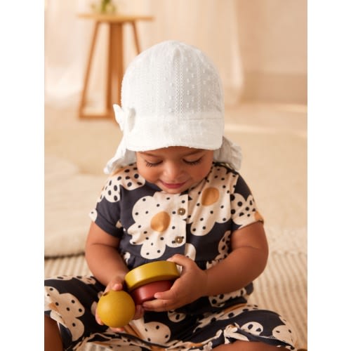 White Legionnaire Baby Hat (0mths-2yrs)