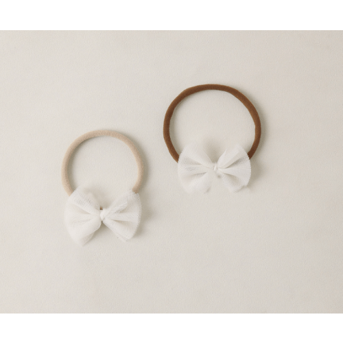 Flutter Tulle Headband Ivory