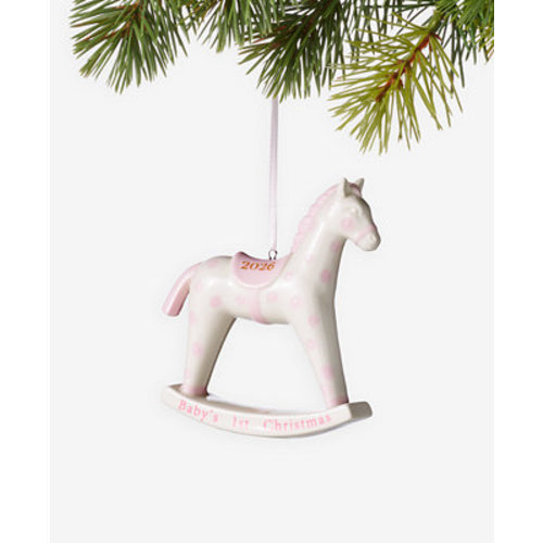 Baby's First Pink Horse With Baby's 1st Christmas 2026 Ornament, Macy's Exclusive