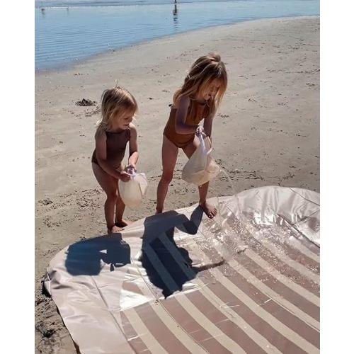 Beach Pool- Kiddie Pool - 3 Water Filling Bags- 1 Large and 2 Small- Todler Baby Beach Pool- Beach Toys (Sand)