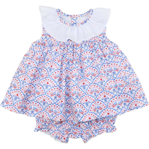 Patriotic Ruffle Diaper Set