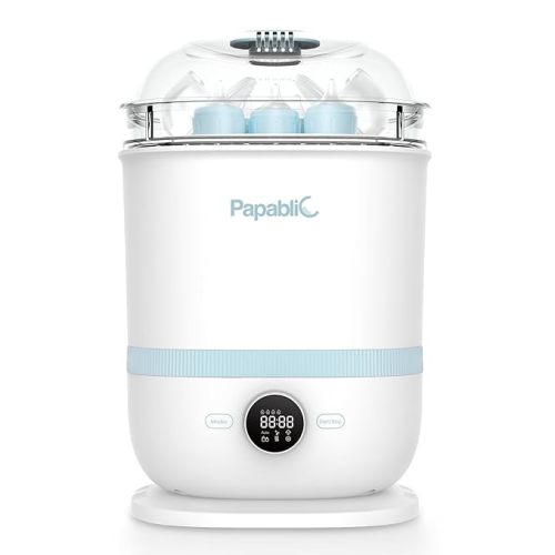 Papablic Baby Bottle Sterilizer and Dryer Pro, Esterilizador De Biberones, Electric Steam Sterilizer for Baby Bottles, Pacifiers, and Pump Parts, Large Capacity 10 Bottles