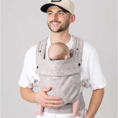 Mabē Monarch Ergonomic Baby Carrier - Premium Cotton Soft Structured Infant Carrier with Hip Healthy Design, 3 Carry Positions for Newborn to Toddler (7-35lbs) (Ashland Camo)