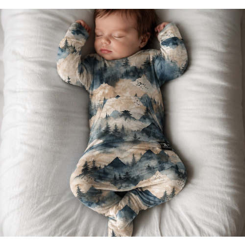 Front Opening Ready Set Romper® in PAINTED PEAKS