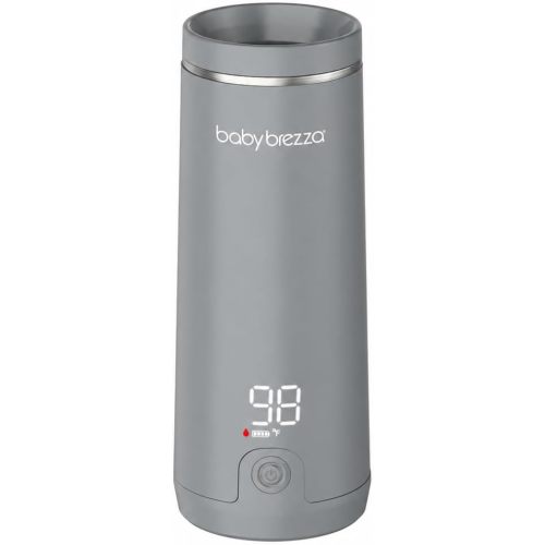 Baby Brezza Portable Baby Bottle Warmer - Breastmilk + Formula Safe, Grey