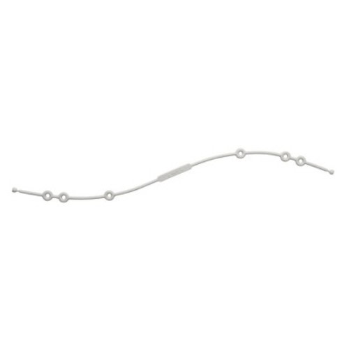 SARO Grey Silicone Catch-All Rope: Adjustable Baby Toy, Bottle, & Pacifier Holder for Stroller & Car Seat