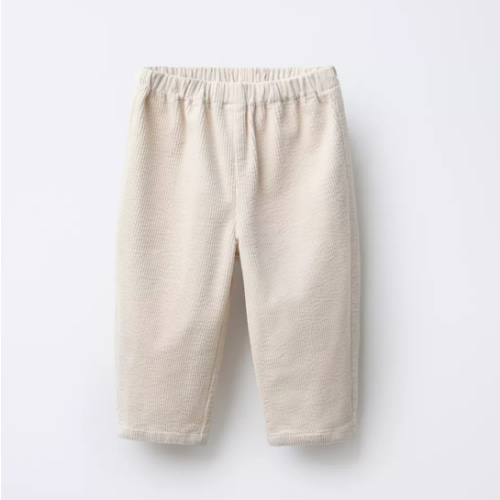 BAGGY CORDUROY PANTS - Ecru | ZARA United States